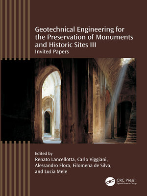 cover image of Geotechnical Engineering for the Preservation of Monuments and Historic Sites III
